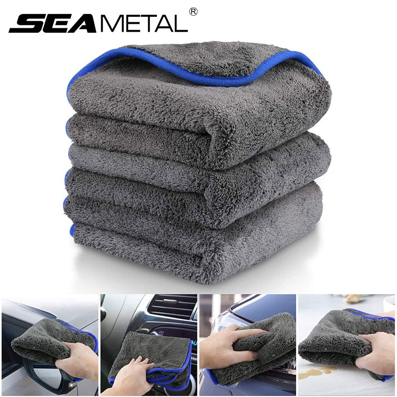 Microfiber Car Drying Towel Super Absorbent - SEAMETAL 1200GSM Microfiber Car Wash Towel
