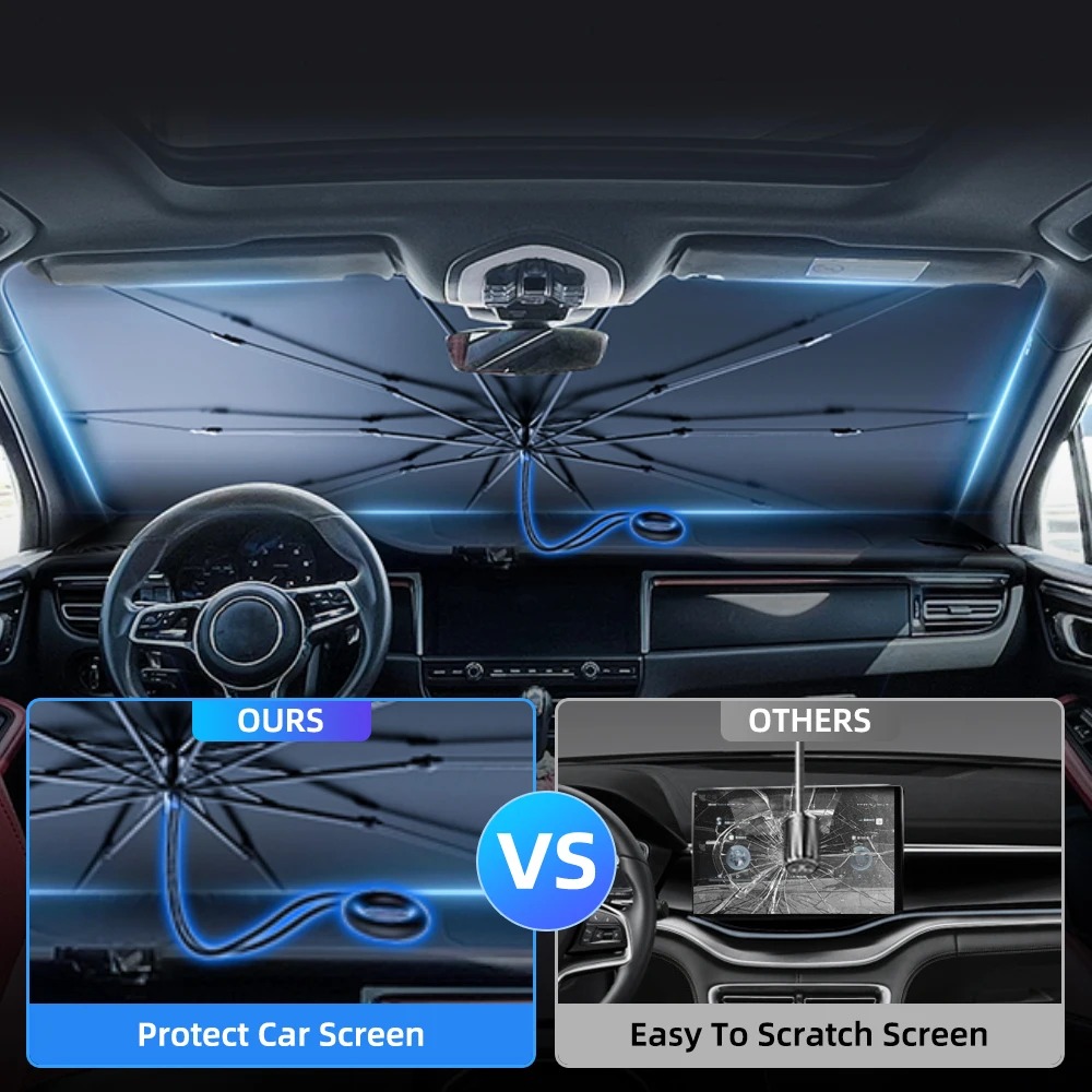 NEW Upgraded Car Windshield Su - Car Sunshade Windshield Umbrella Foldable review and price