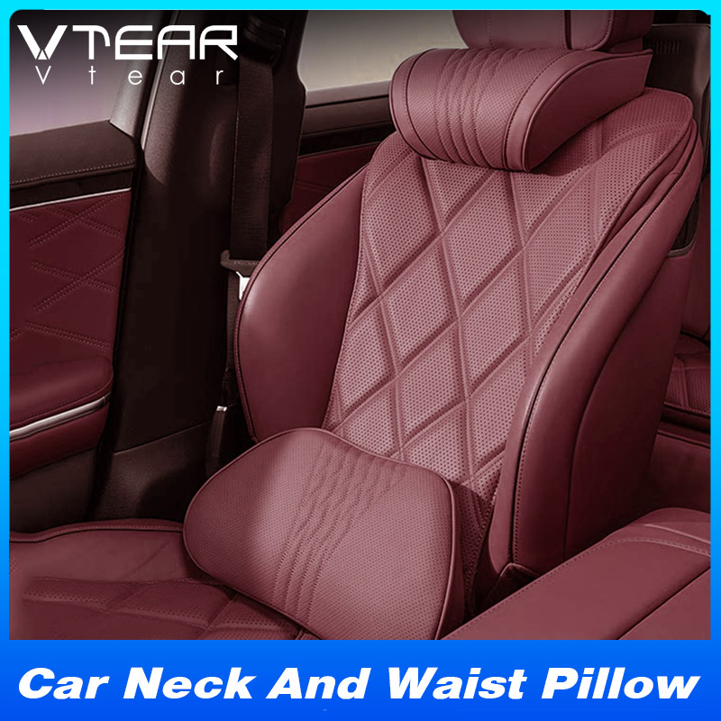 Vtear Universal Car Neck Lumba - Memory Foam Car Neck Pillow Lumbar Support review and price