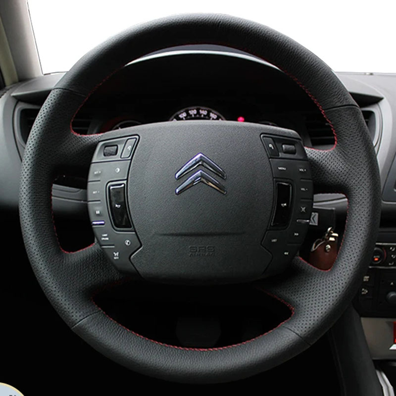 For Citroen C5 2007-2015 DIY H - Car Steering Wheel Cover Anti Slip Breathable review and price