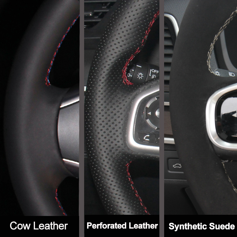 For Citroen C5 2007-2015 DIY H - Car Steering Wheel Cover Anti Slip Breathable review and price