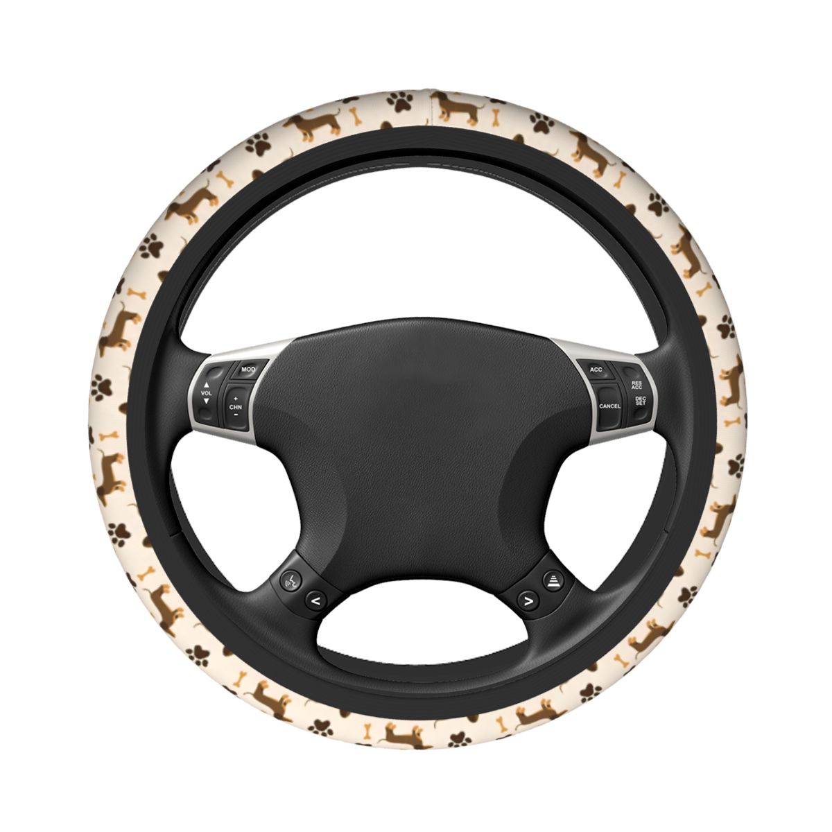 Cute Dachshund Car Steering Wh - Car Steering Wheel Cover Anti Slip Breathable review and price