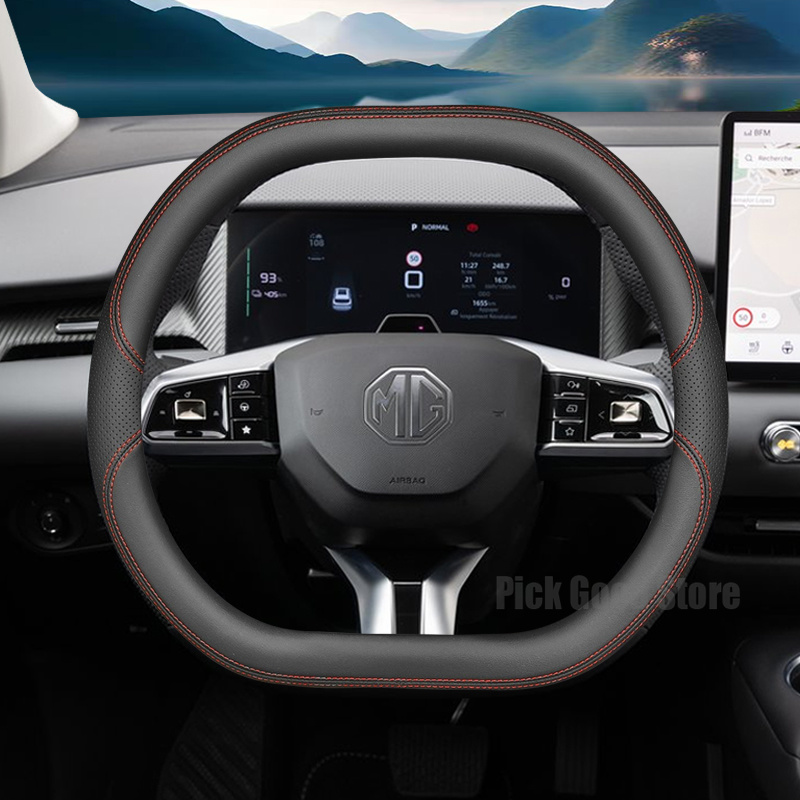 Nappa Leather Car Steering Whe - Car Steering Wheel Cover Anti Slip Breathable review and price