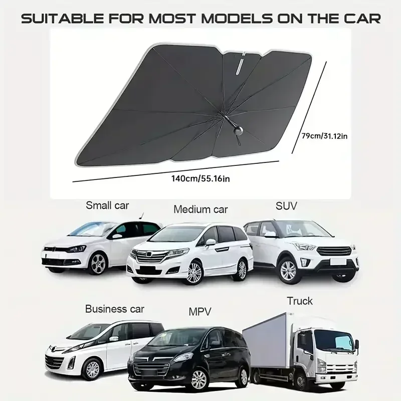 Foldable Car Umbrella Sunshade - Car Sunshade Windshield Umbrella Foldable review and price