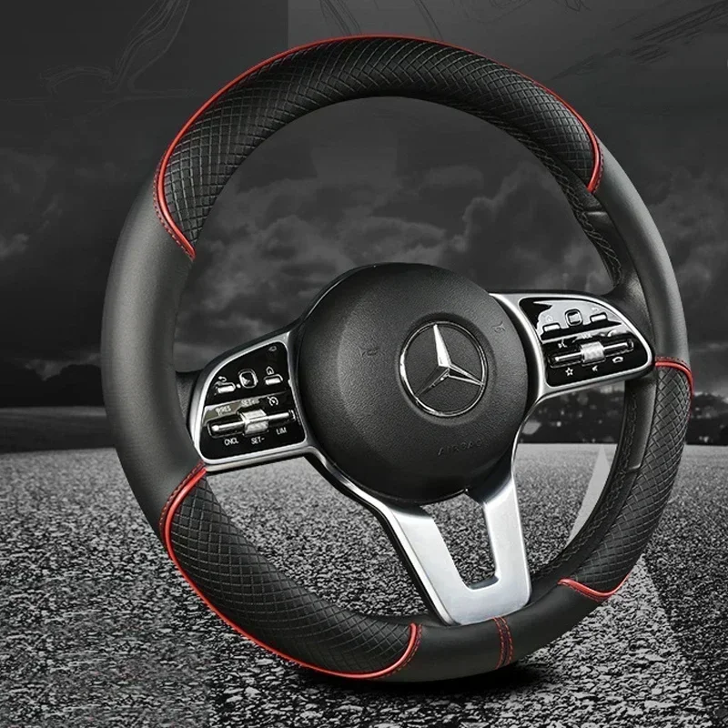 Pu Leather Car Steering Wheel  - Car Steering Wheel Cover Anti Slip Breathable review and price