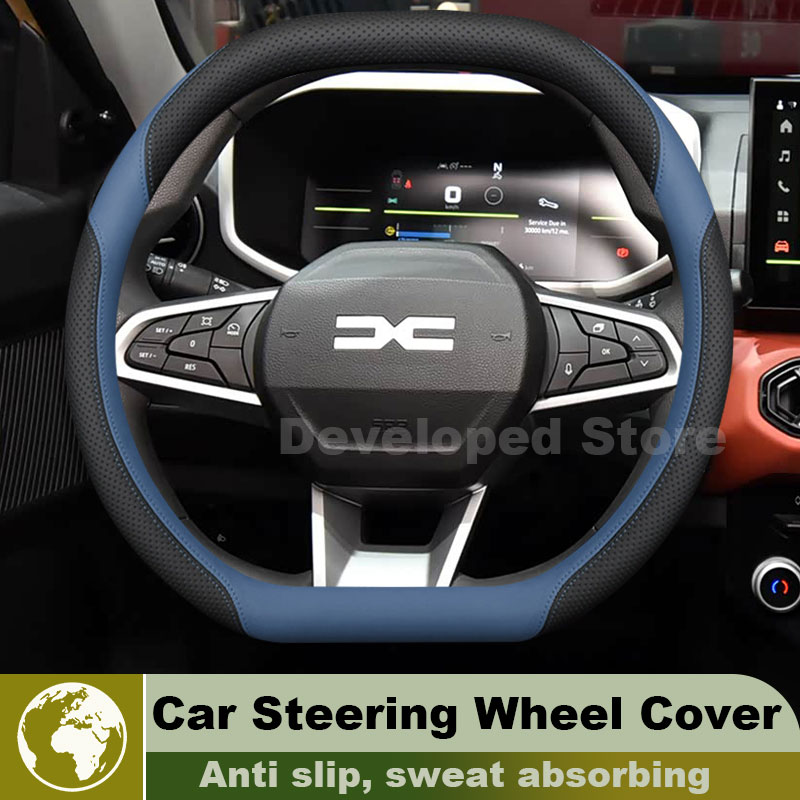 Leather Car Steering Wheel Cov - Car Steering Wheel Cover Anti Slip Breathable review and price