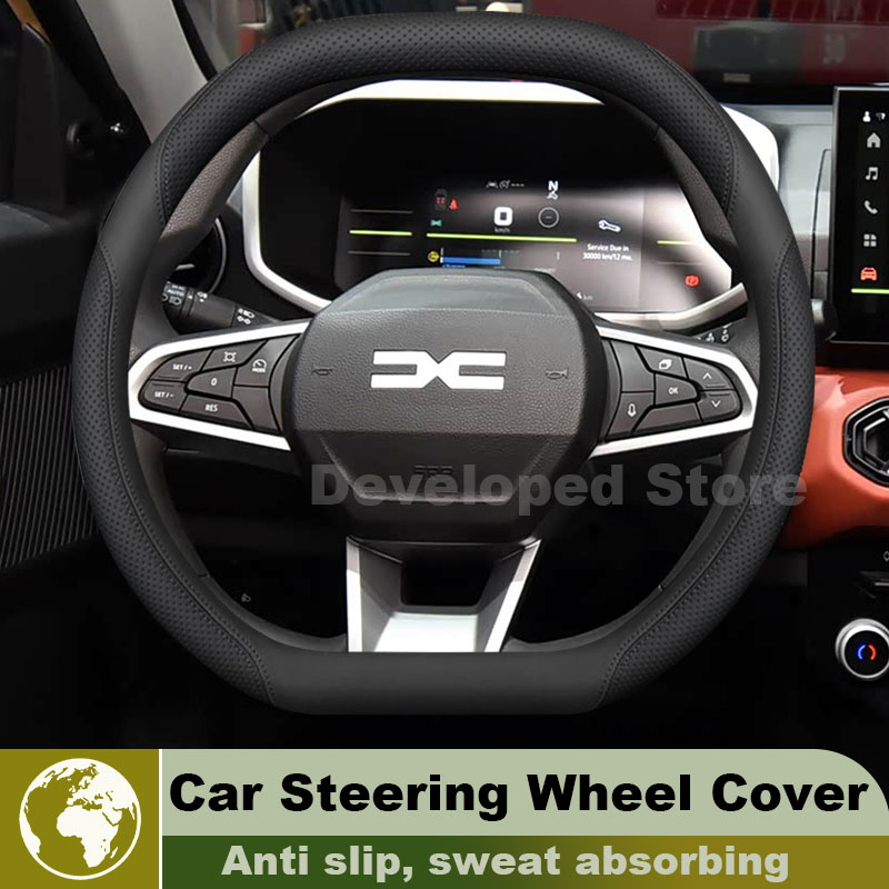 Leather Car Steering Wheel Cov - Car Steering Wheel Cover Anti Slip Breathable review and price