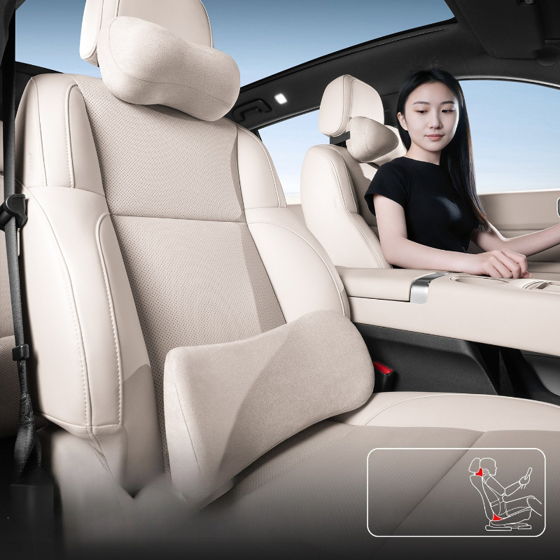 Suede Car Neck Pillow Lumbar S - Memory Foam Car Neck Pillow Lumbar Support review and price
